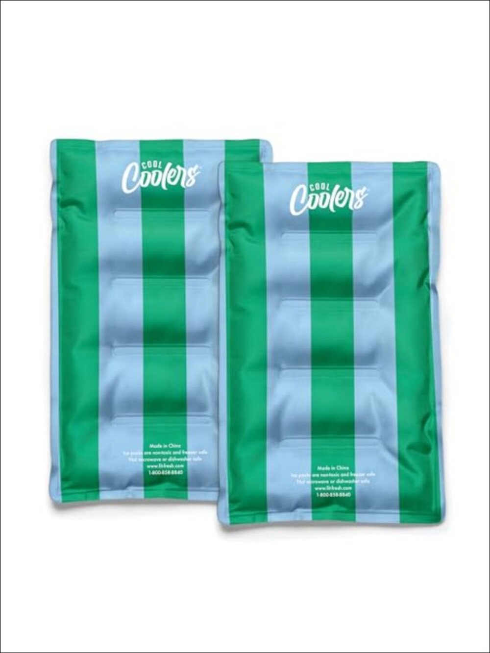 2pk XL Soft Reusable Gel Ice Packs Cooler Lunch Bag BPA-Free Flexible
